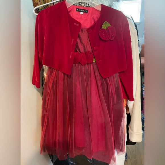 Rosetta Millington Red Children’s Dress - Picture 1 of 5